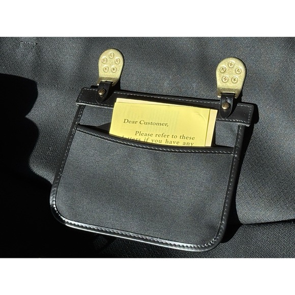 Dooney & Bourke Large Cabriolet Weekender Zip Leather Canvas Travel Duffel Bag - Picture 13 of 16